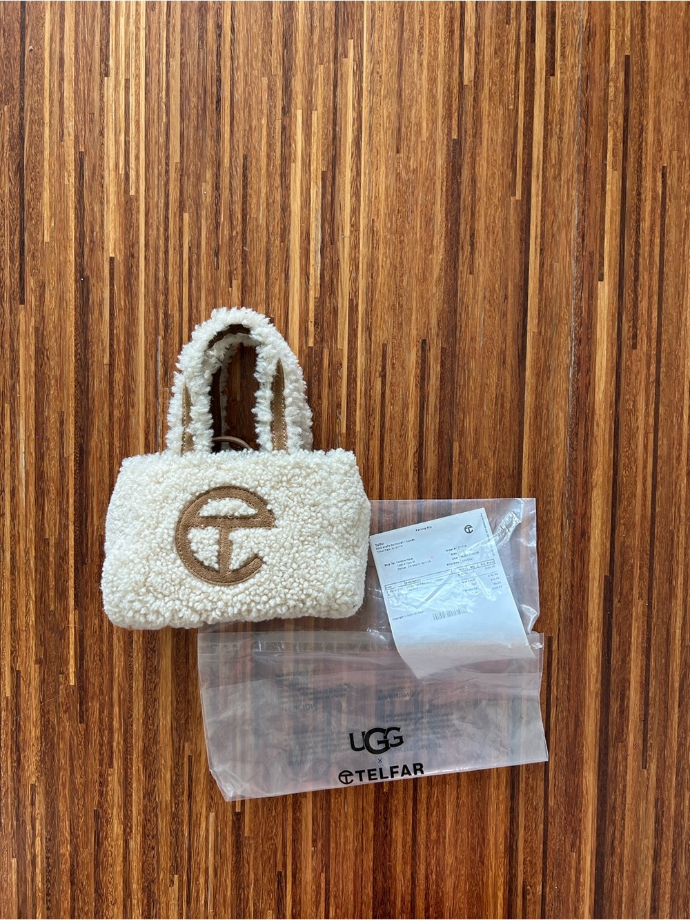 UGG x Telfar small shopper in chestnut